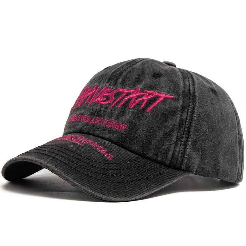 Fashion Women's Baseball Cap Embroidered Cotton Soft Top Men's Caps