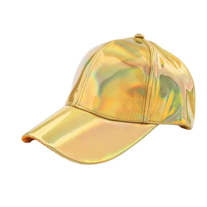 Unisex PU Rainbow Color Changing Baseball Hat