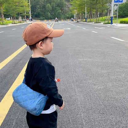 Solid Letter Kids Baseball Cap Embroidery Children Girls Boys Sun Hat