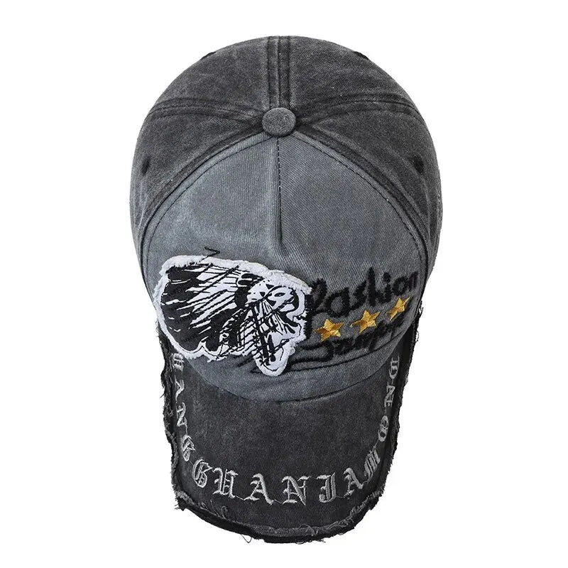 Four Seasons New Baseball Cap Retro Distressed Casual Outdoor