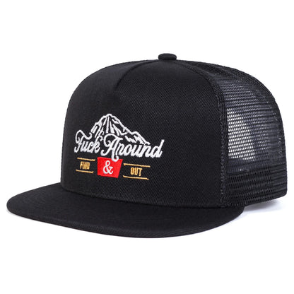 Unisex Anound Letter Embroidery Hip-hop Net Hats Spring Summer