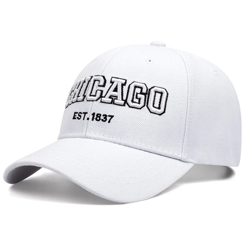 Simple and Fashionable Baseball Hat Chicago Embroidered Daily Leisure Sports