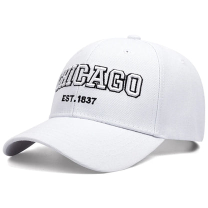 Simple and Fashionable Baseball Hat Chicago Embroidered Daily Leisure Sports