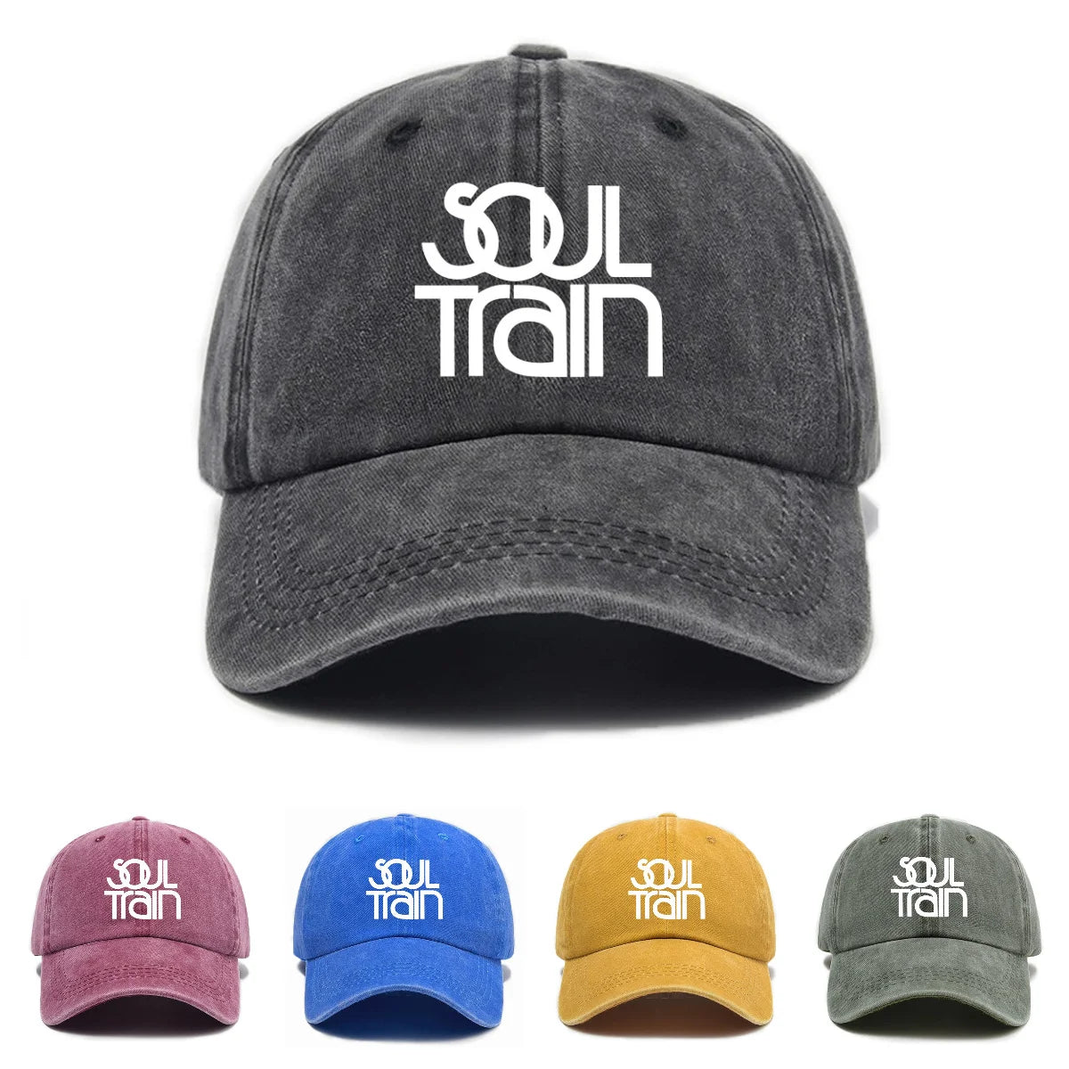 Soul Train Adjustable Polyester Baseball Cap