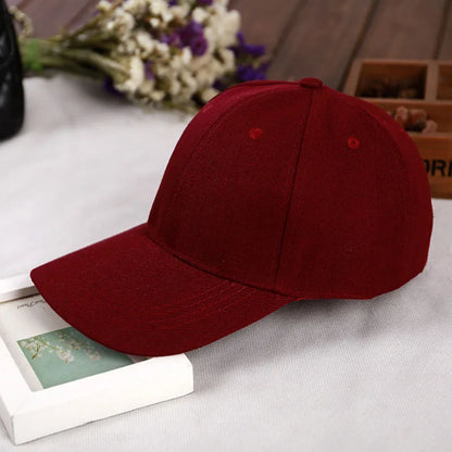 Fashion Retro Solid Color Men and Women Universal Baseball Cap