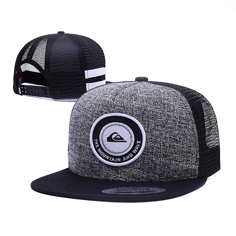 Simple Symbol Triangle Surfing Embroidery Outdoors Snapback Cap Summer