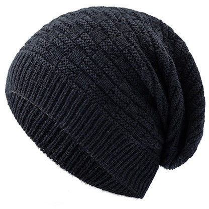 Unisex Slouchy Winter Hat Long Size Knitted Hat Casual Beanies For Men & Women