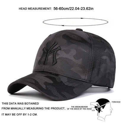 Unisex MY Letter Embroidery Baseball Caps Spring and Autumn