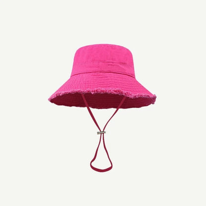 Outdoor Women Bucket Hat Wide Brim Fisherman Hat