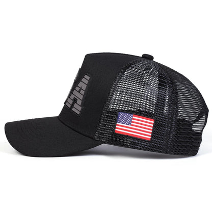 Unisex USA Letter Embroidery Baseball Net Caps Spring And Summer Outdoor