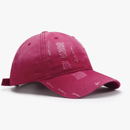 Gradient Distressed Soft-Top Men's Baseball Cap