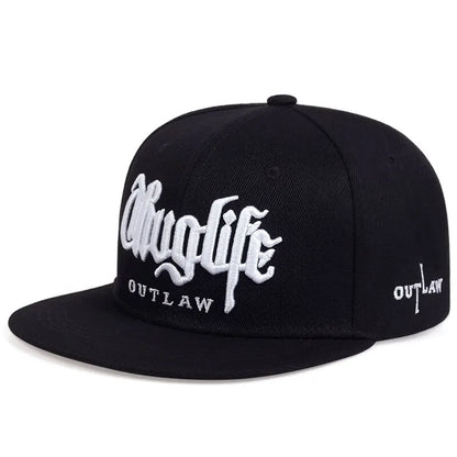 Fashion Fastball Cap Thug Life Embroidery Hip Hop Baseball Cap