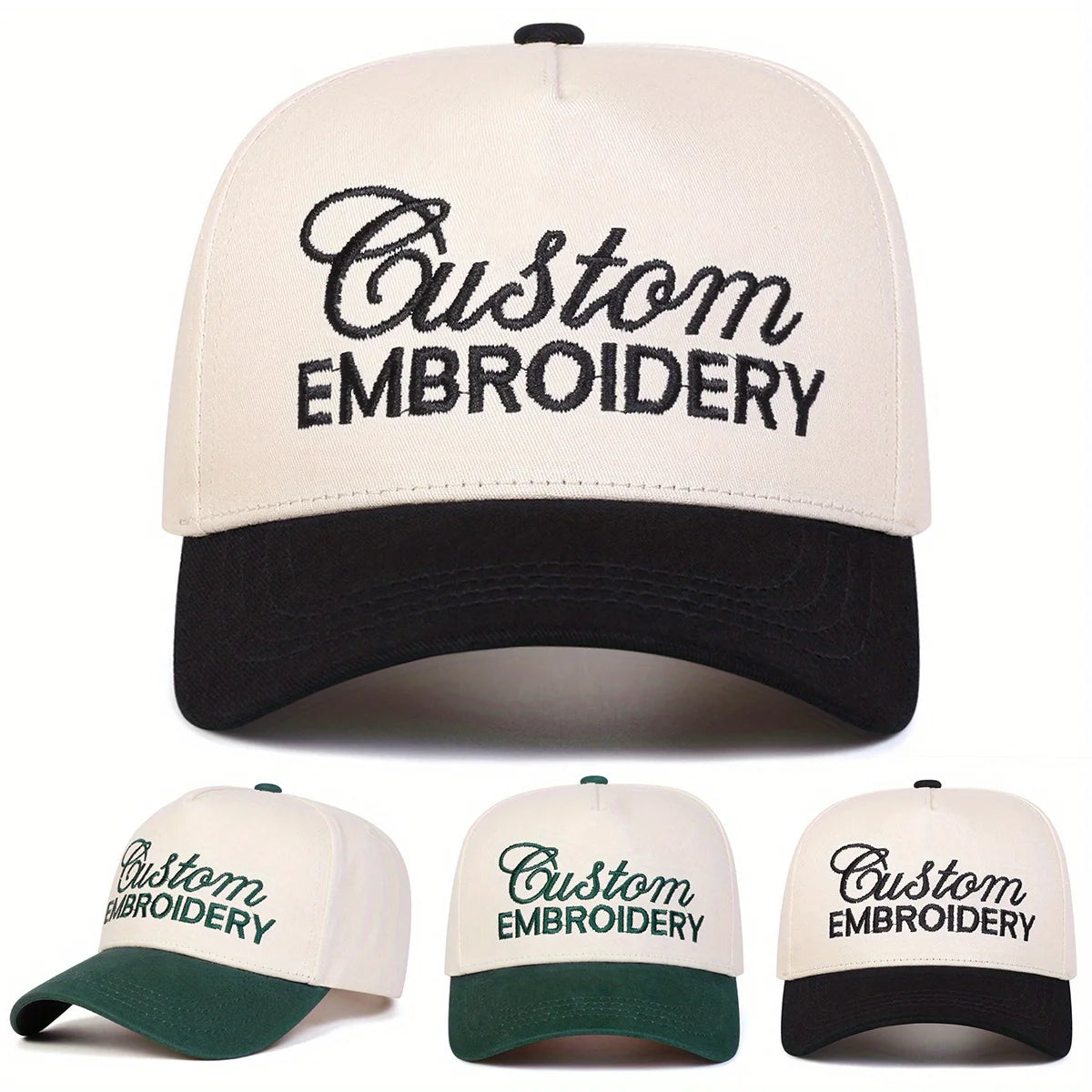 Men's Baseball Cap Fashionable Five-Panel Hat Adjustable