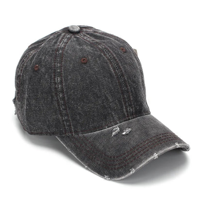 Unisex Retro Cowboy Baseball Caps High Quality Denim Plain Trucker Hats