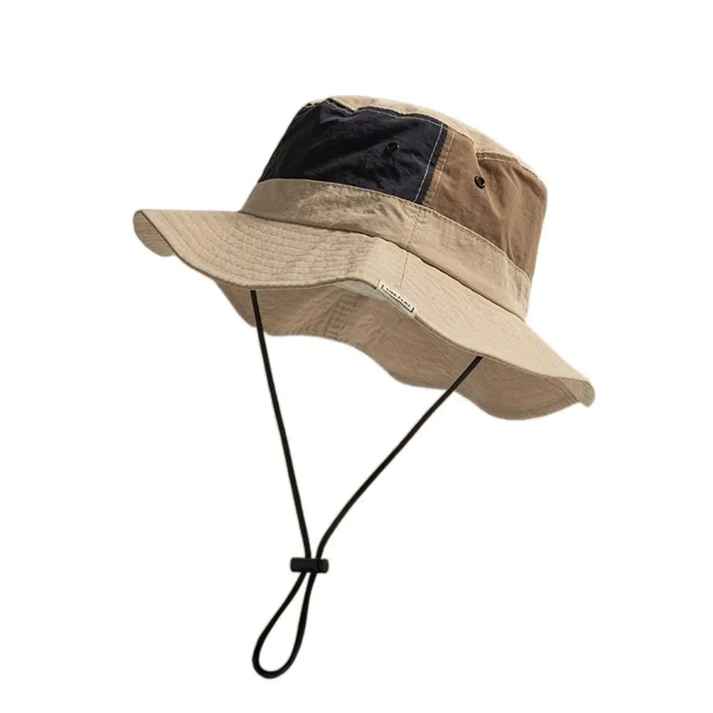 Sun Protection Wide Brim Bucket Hat Breathable Fisherman Hat Camping
