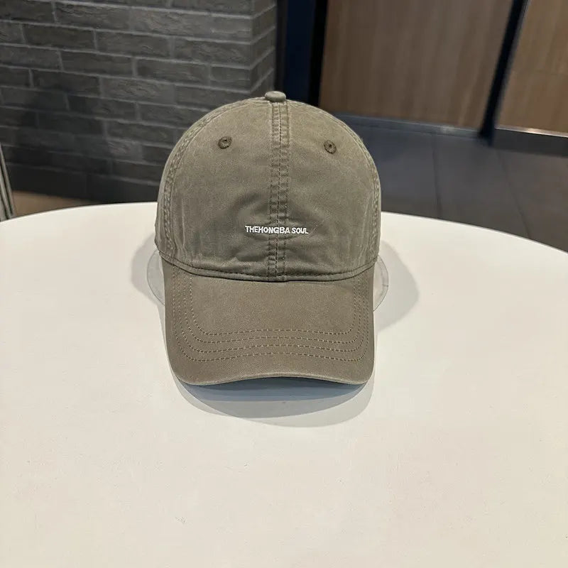 Retro Cotton Baseball Caps Spring Summer Letter Embroidery  For Men & Women