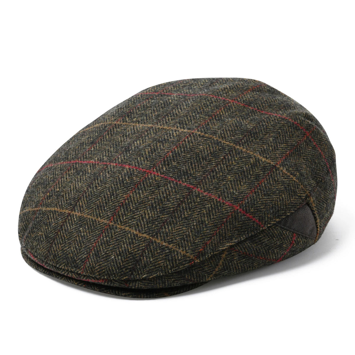 Men’s Herringbone Wool Blend Tweed Newsboy Ivy Hat