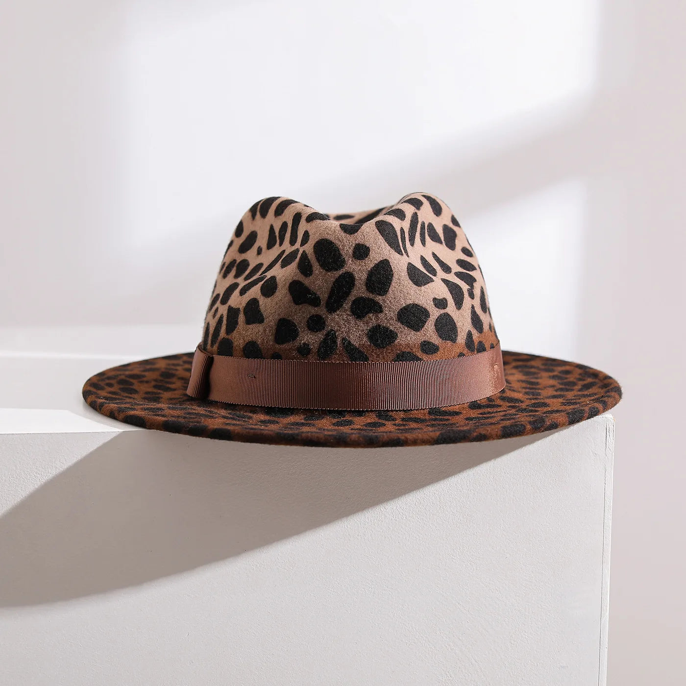 2026 Winter Fedora Hats For Women Fashion Flat Wide Brim Panama Wool Felt Jazz Fedora