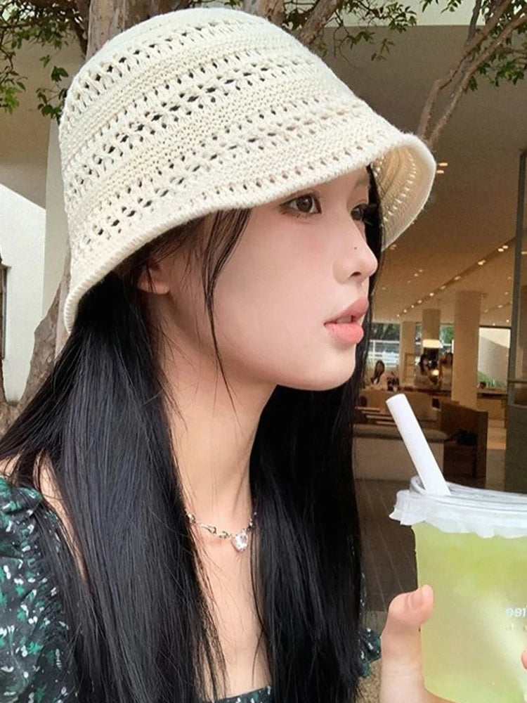 Raffia Paper Tassel Edge Beach Hats UV Protect Foldable Sun Visor