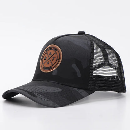 New Summer Mesh Baseball Cap Women Men Letter Patch Snapback Hat
