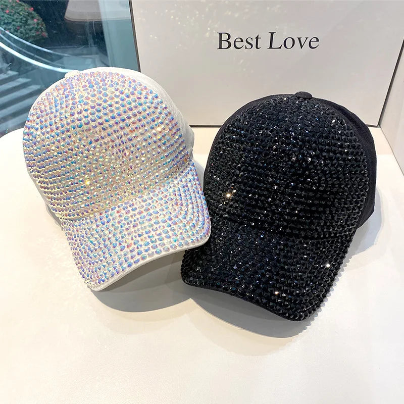Summer Women's Baseball Cap Spring Autumn Rhinestone Caps