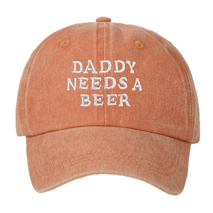Daddy Needs A Beer Baseball Cap for Men Women