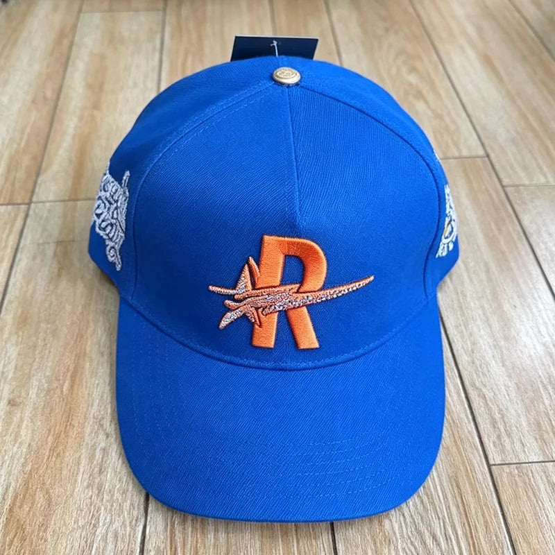 Contrast Brim 3D Embroidered Rough Play Hats