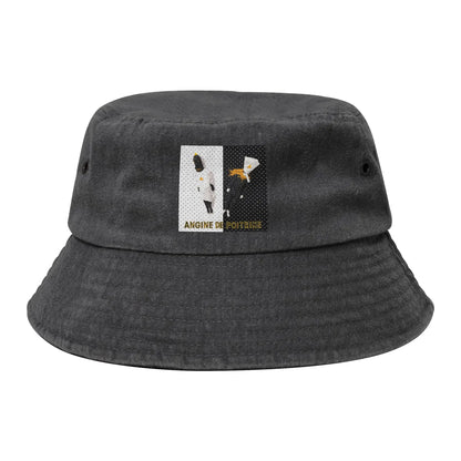 Men Women Distressed Denim Sun Hat  Bob Hat Fishing Cap Hiking