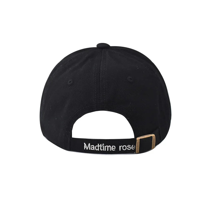 Baseball Cap Short Brim Hole Washing Snapback Hat