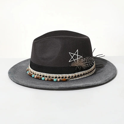 Handmade Fedora Hat Suede Men's And Women's Hat