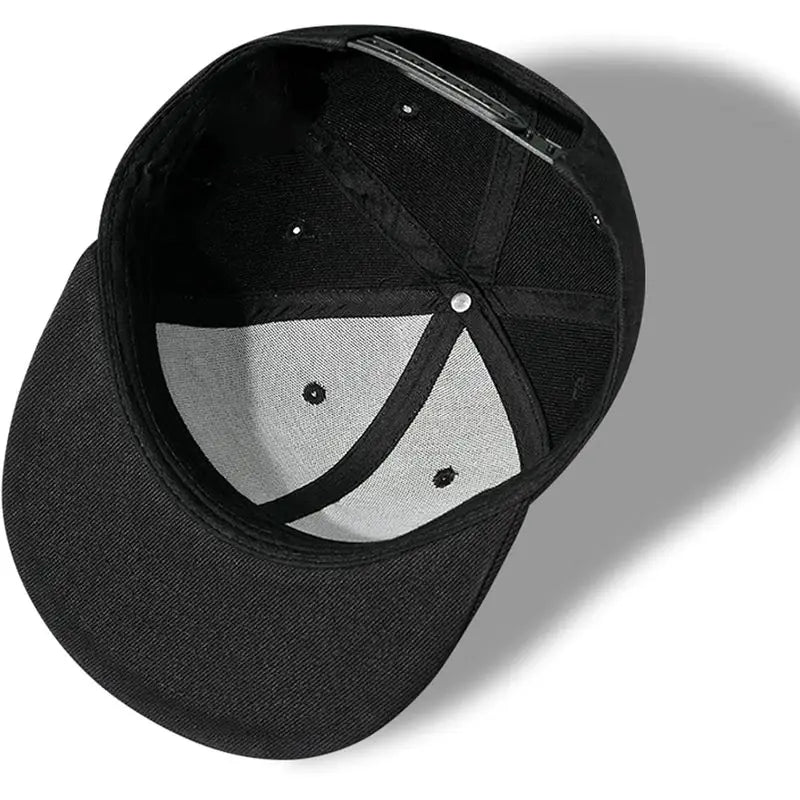 Flat Bill Hats For Men Snapback Skull Hats Black Hat For Teen Boys Skateboard Hats Baseball Cap