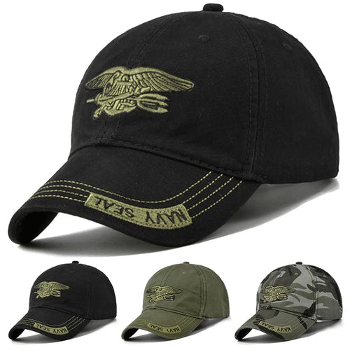Unisex Navy Seal Embroidery Baseball Caps Spring Autumn Outdoor Adjustable