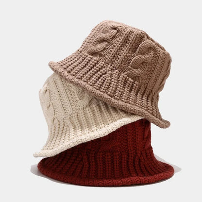 Windproof Winter Fisherman Beanie, Handwoven Wool Hat