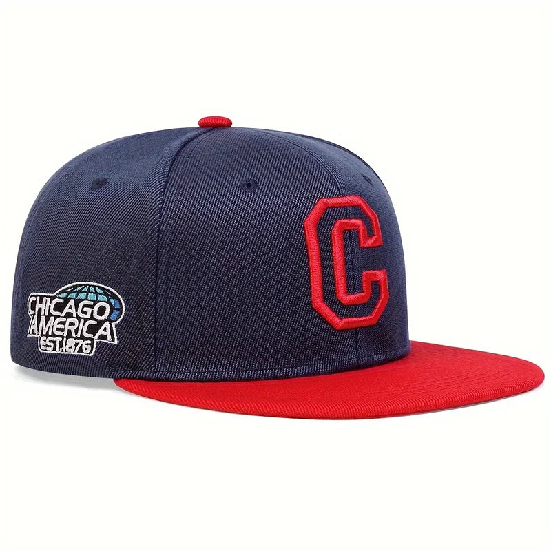 Unisex Chicago Embroidery Baseball Cap Cotton Snapback Hats