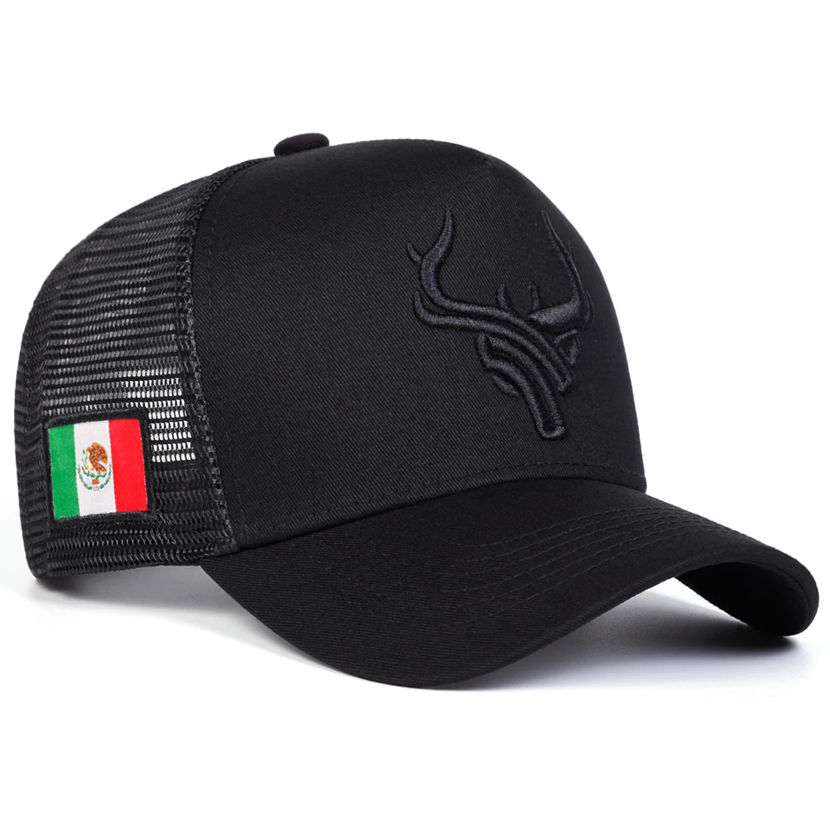 Unisex Antler Embroidery Baseball Net Caps Outdoor Adjustable Casual Hats Sunscreen Hat Sports Cap
