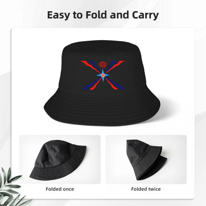 Custom Assyrian Flag Bucket Hat for Men Women