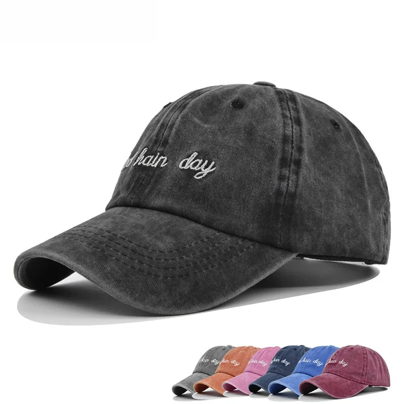 Bad Hair Day Embroidered Duckbill Hats Beach Sun Hat