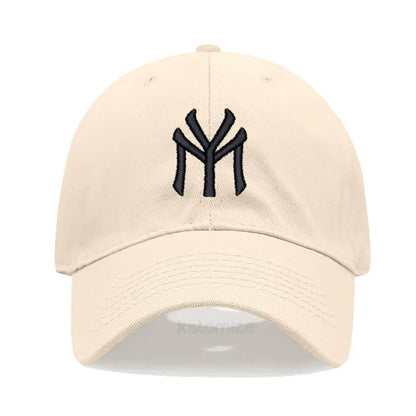 Letter MY Embroidery Baseball Cap Women Men Adjustable