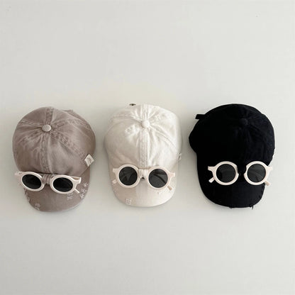 2026 New Spring Kids Baseball Cap Minimalist 3 Colors Children Peaked Cap