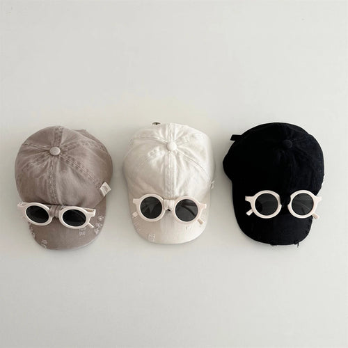 2026 New Spring Kids Baseball Cap Minimalist 3 Colors Children Peaked Cap