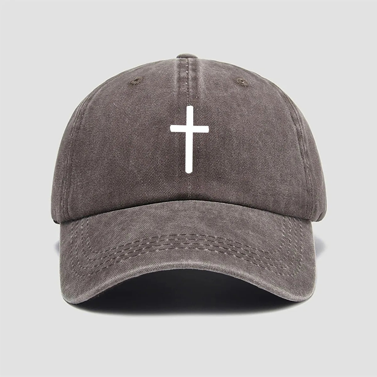 Cross Print Baseball Cap for Men and Women