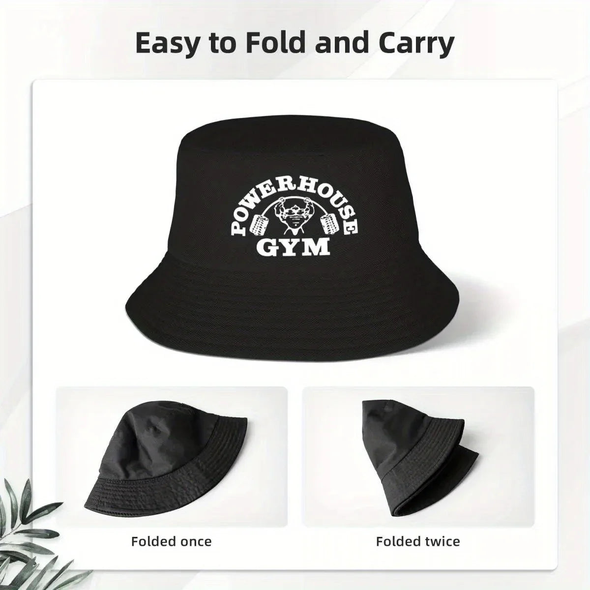 Custom Powerhouse Gym Bucket Hat Women Men