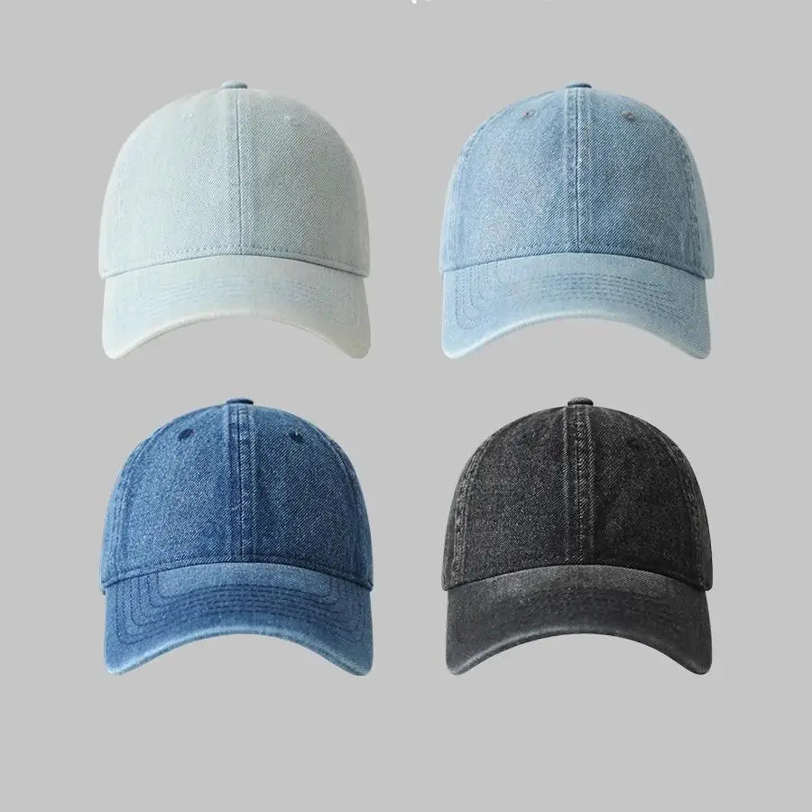 Baseball Cap Women Men Unisex Denim Washed Soft Top