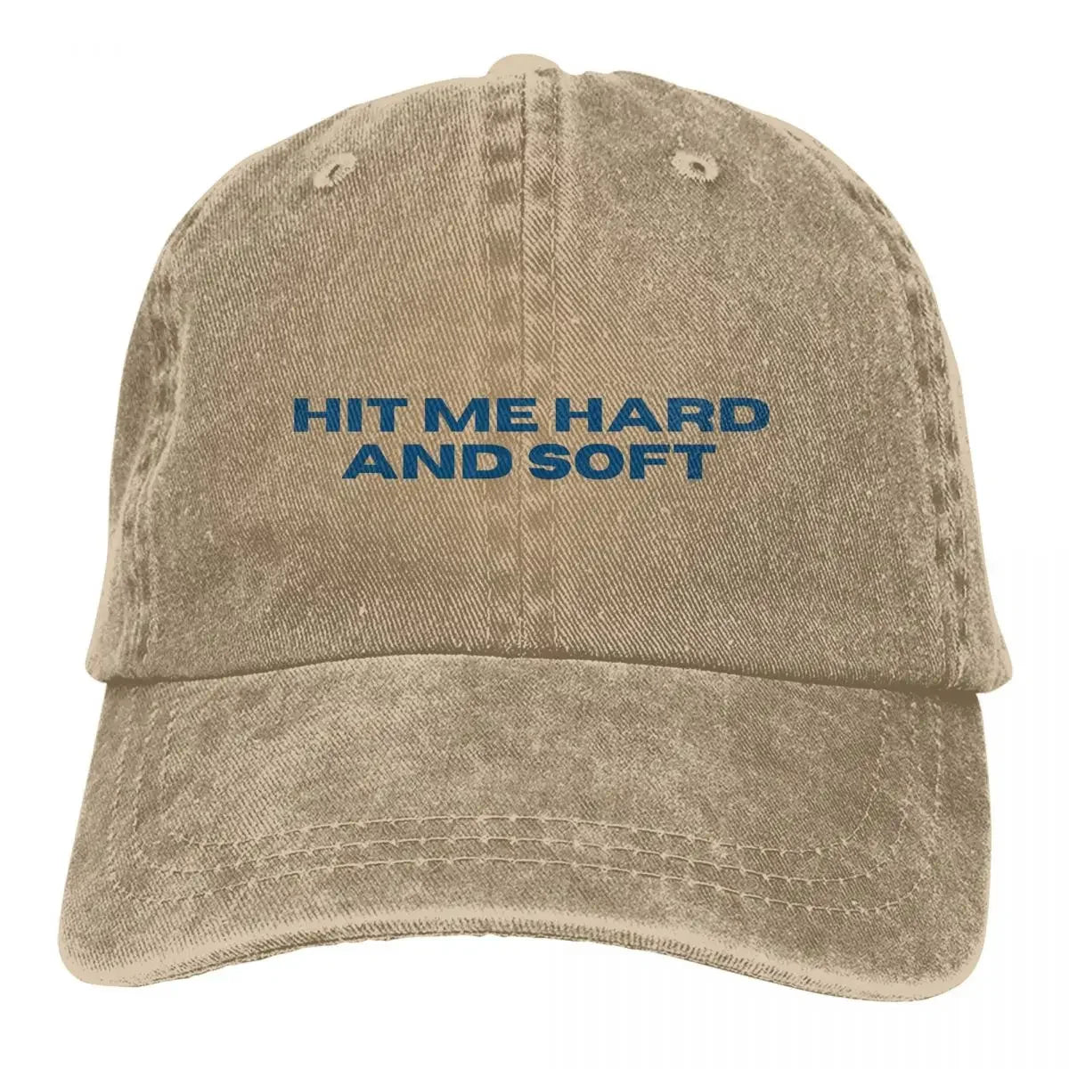 Classic Hit Me Hard And Soft Billies Baseball Caps Unisex Style Distressed Cotton