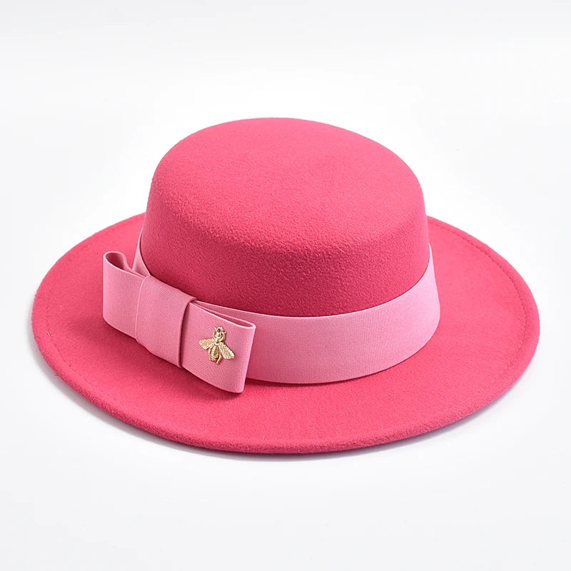 Fedora Hat For Women Fashion Formal Wedding Decorate Church Cap