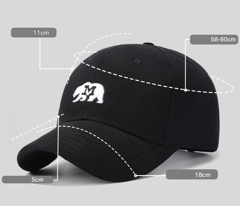 New Four Season Workwear Short-Brim Baseball Cap Breathable Duckbill Hat Outdoor Fishing Sun Hat