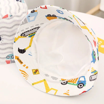 2-4 Years Summer Baby Hat Kids Cotton UV Protection Sun Cap Children