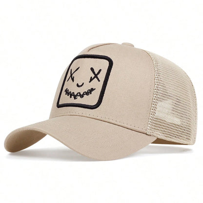 Unisex Personality Embroidery Baseball Net Caps Spring And Summer