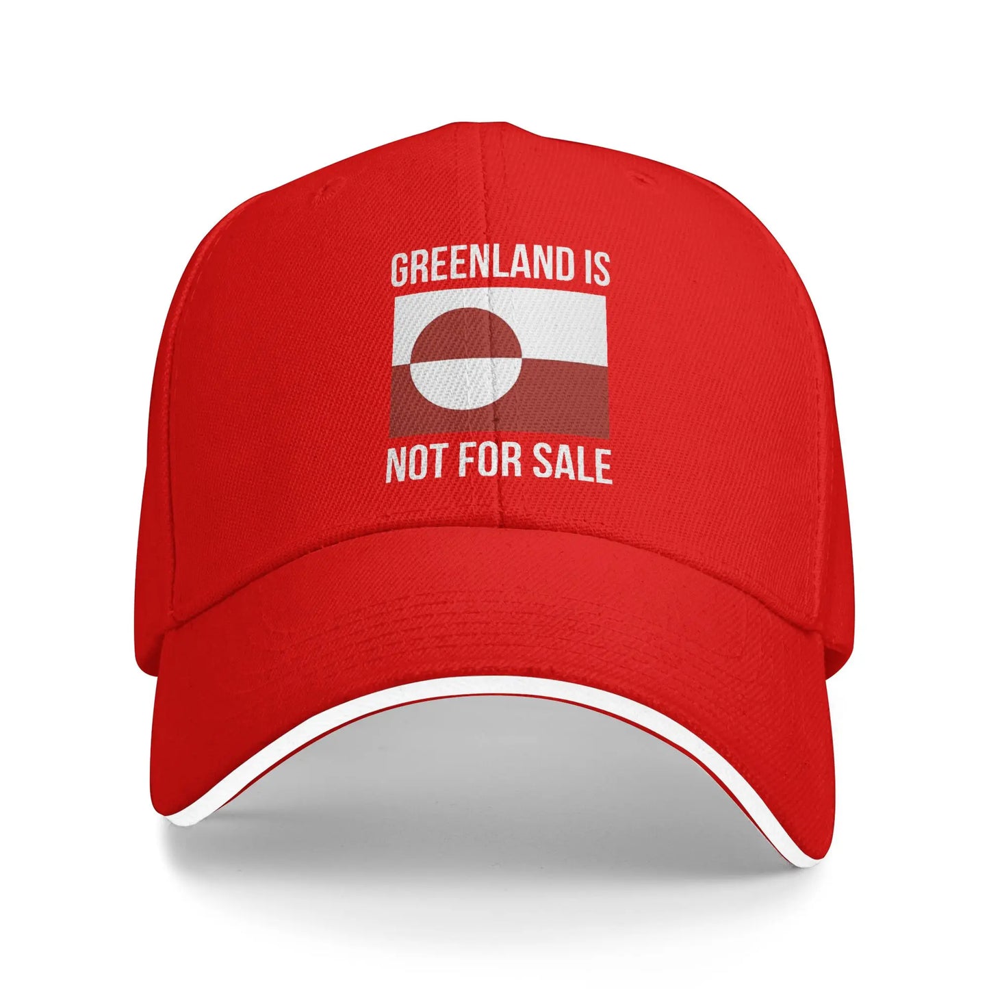 Greenland Coat Of Arms Kalaallit Nunaat Polar Bear Blue Sandwich Hats Baseball Caps