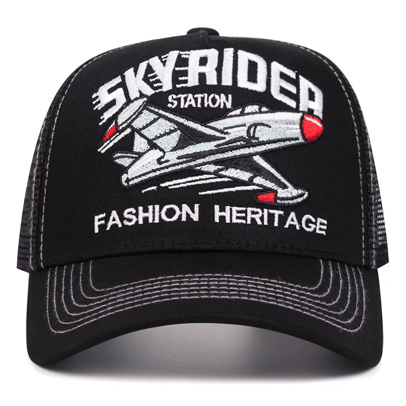 Creative Webhat Skyrider Airplane Street Dance Skateboarding Hip Hop Hat Baseball Hat
